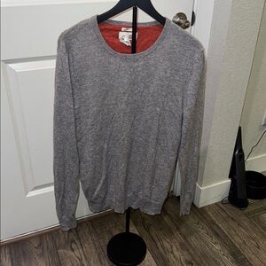 1901 Mens Crewneck Wool Cashmere Sweater Large